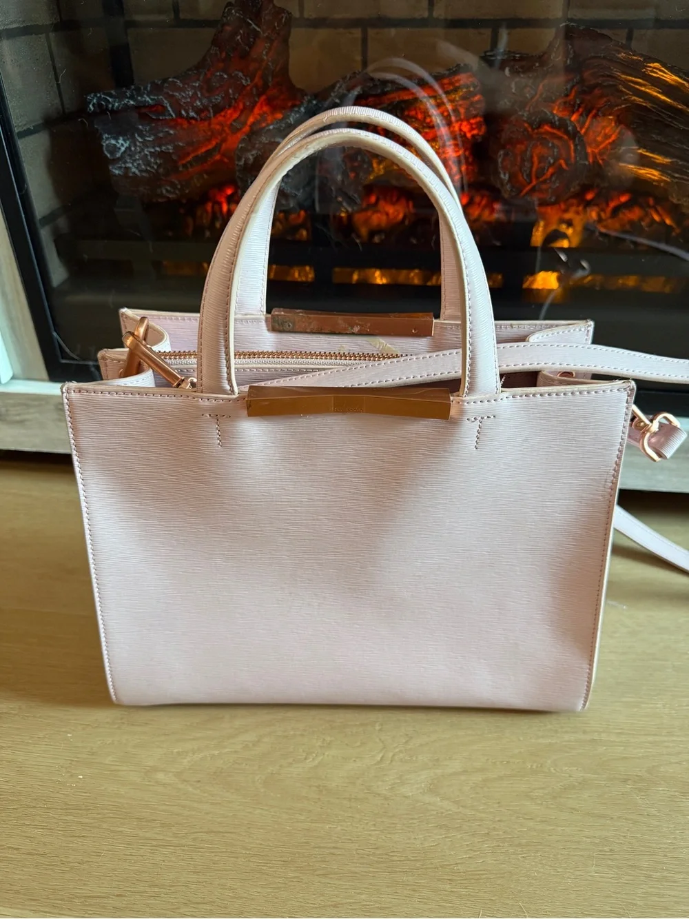 Ted Baker Pink Bow Leather Bag